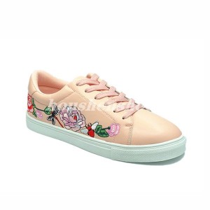 Bottom price Flower Embroidery Shoes -
 Skateboard ladies low cut-09 – Houshen